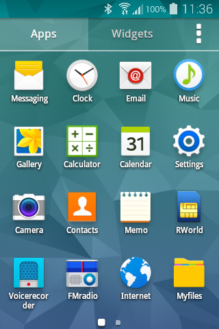 Galaxy S5 launcher
